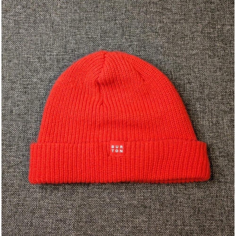 Burton Beanie Orange Winter Hat One Size Adult Snowboarding / Ski Winter Cap